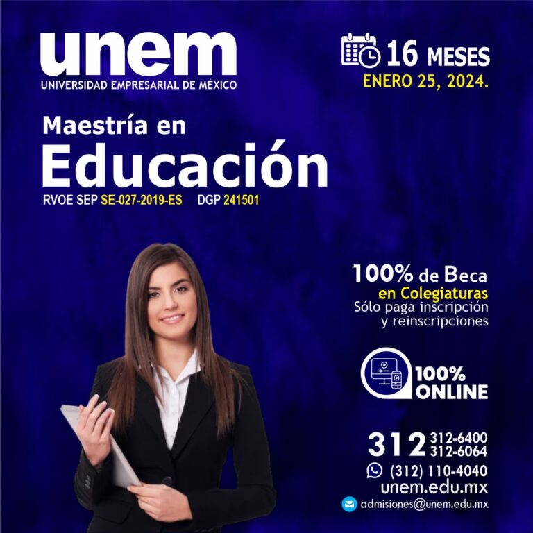 Universidad Empresarial De México Unem Doctorados Maestrías Y Licenciaturas A Distancia Y 9216